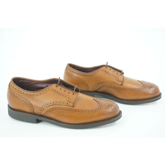 Allen Edmonds Nomad Brogue Wingtip Oxford Men Shoes Size 9.5 Leather NIB $395